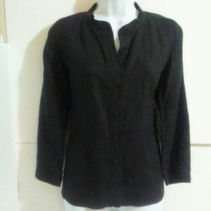 EILEEN FISHER Irish Linen Top Size XS